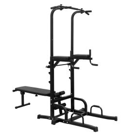 Power Tower with Bench Pull Up Bar Dip Station