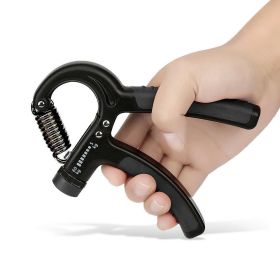 Hand Grip Adjustable Trainer Gripper Strengthener Gym (Color: Black)