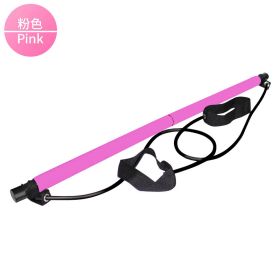 Free shipping Yoga apparatus Pilates bar fitness exercise household female foot pedal (Color: Pink)